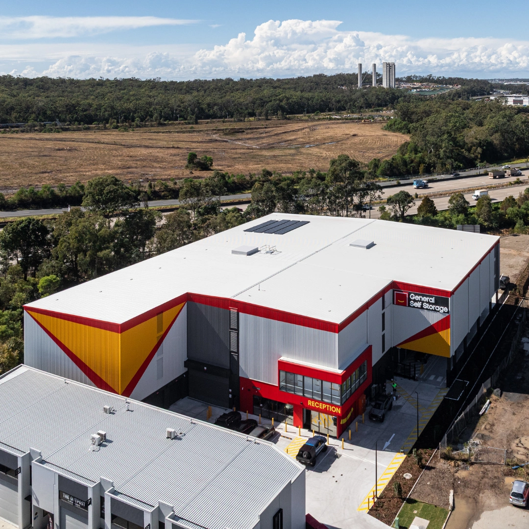 General Self Storage Upper Coomera - External Aerial View With Highway Background